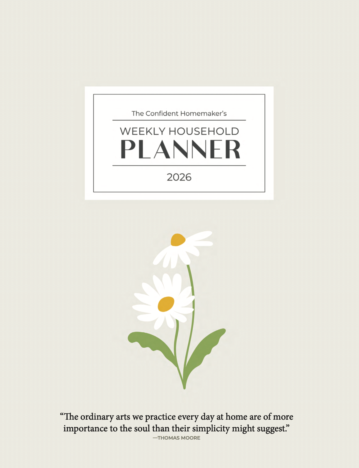 2026 Confident Mom Planner Filled by YOU (customized planer print)