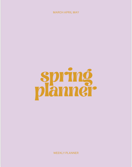 Spring Weekly Planner